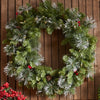 Crestwood Faux Lighted Berry Wreath