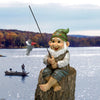 Garden Gnomes Ziggy the Fishing Gnome Sitter Statue