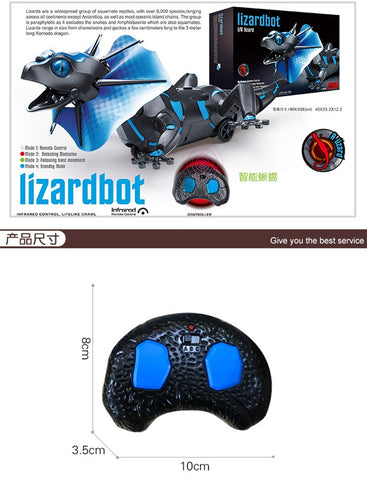 Image of Kids Toy Electric RC Remote Control Lizard Innovative Robot Infrared Simulation Lizard Lifelike Crawl Funny Tricky Toys For Boys