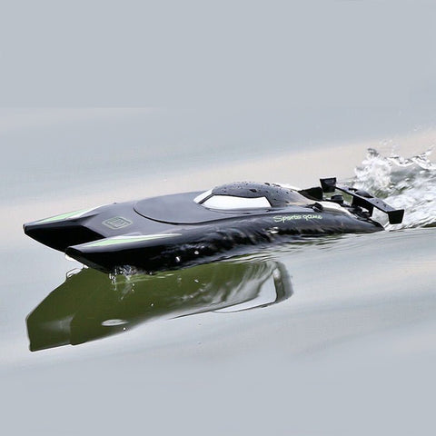 Image of 25KM/H Silver Black Speed Racing RC Boat