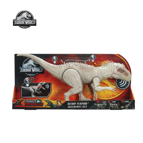 Image of Jurassic World Tyrannosaurus Rex Toy With Biting Movements And Ferocious Sound Effects Kids Toy