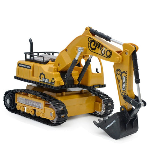 Image of Remote Control Excavator Bulldozer Construction Vehicle RC Car Toys For Kids