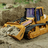 RC Truck 6CH Bulldozer Caterpillar Tractor Model With USB Charging Cable
