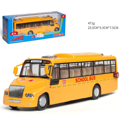 Image of School Style Four Door Model Bus