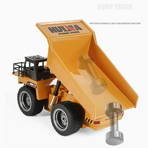 Image of Alloy 4 Wheel Driver RC Machine Mode Dump Truck