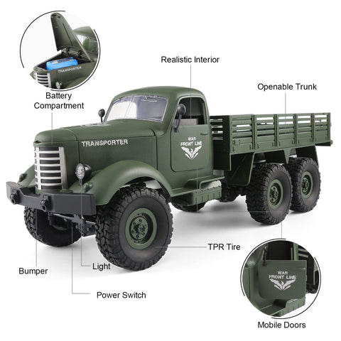 Image of JJRC Q61 Off-Road Military Truck