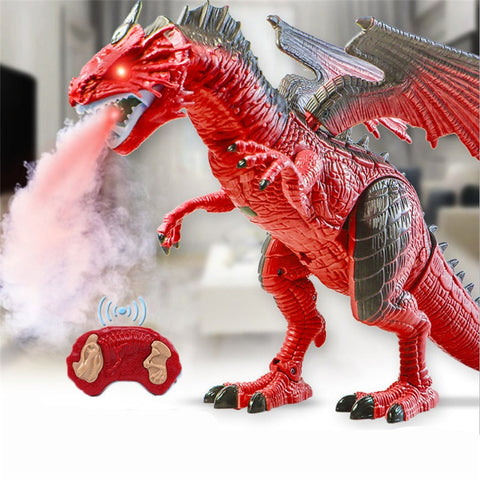Image of Remote Control RC Walking Ice Dragon with Smoke Breathing