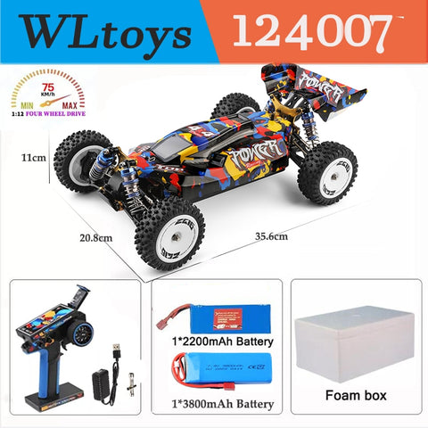 Image of 1:12 RC Car Buggy High Speed 4WD Off-Road Drift Cars Toys for Kids