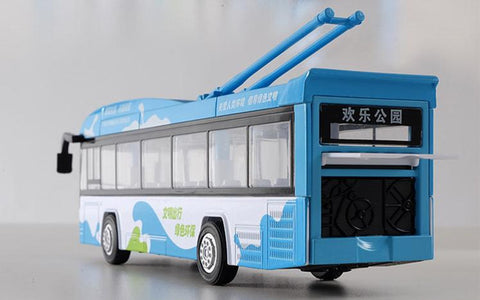 Image of Alloy Pull Back Street Bus Replica