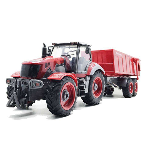 Image of RC Truck Farm Truck Remote Control Simulation 6 Ch 4 Wheel Tractor Auto Dumper