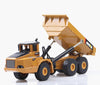 1:50 alloy articulated dump truck model toys high imitation alloy engineering vehicle model metal diecasting  wholesale