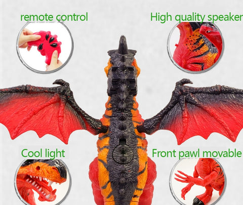 Image of Remote Control Electric Dinosaur Toys Will Lay Eggs Tell The Story Simulation Animal Mode Light &Sound Children Hobby Toys