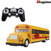 RC Car School Bus 2.4G Remote Control Buses Opening Door One Key Starting Transporter Vehicle Hobby Toys with Sound&Light