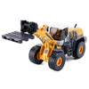 Alloy Diecast Forklift Loader Truck 4 Wheel Shovel Bulldozer Lift Vehicle 1:50 Model Collection Toys For Kids Christmas Gift